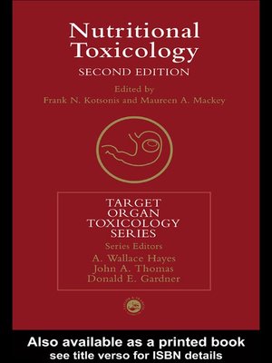cover image of Nutritional Toxicology